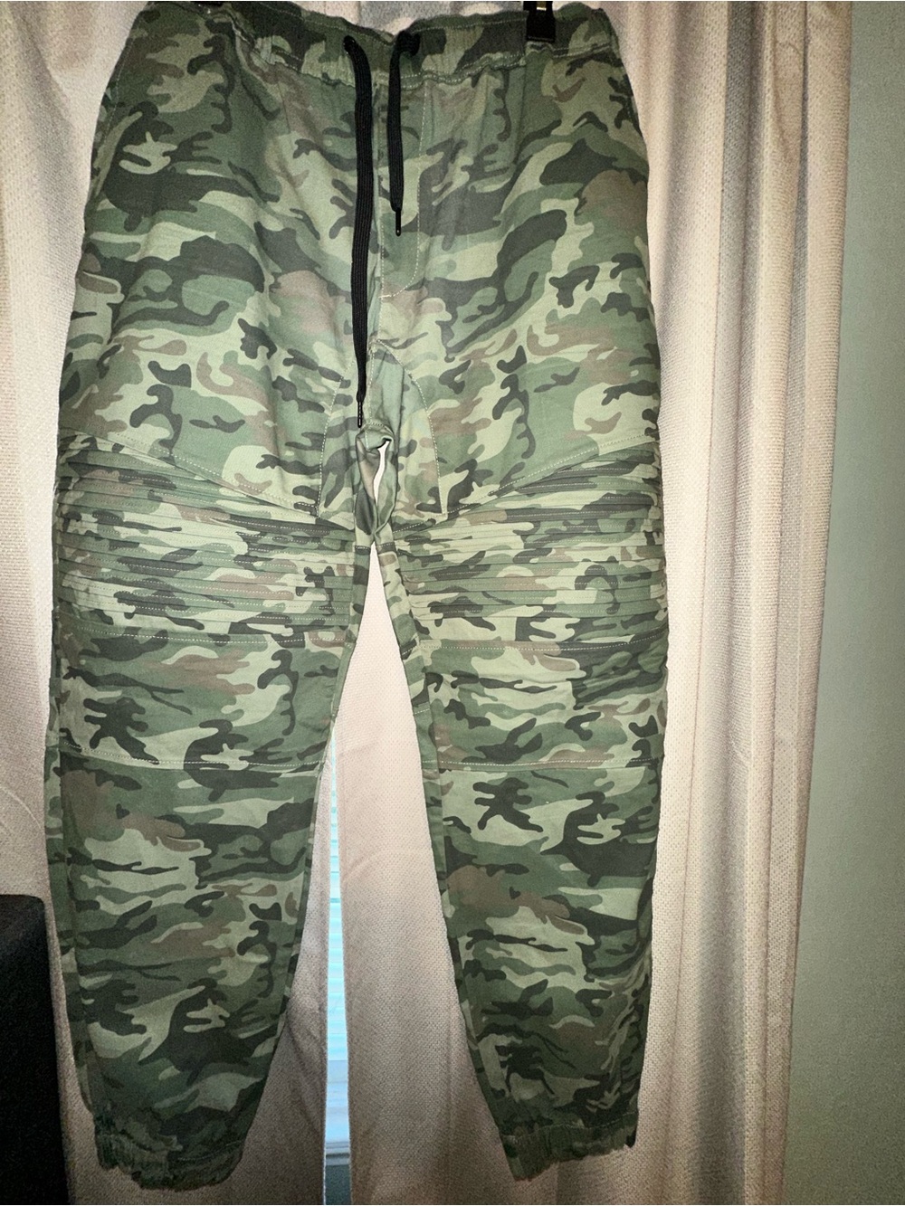 Free Planet Men's Olive Camouflage Moto Biker Jogger Pants - Size 2X